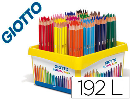 192 lápices de colores Giotto Stilnovo School Pack